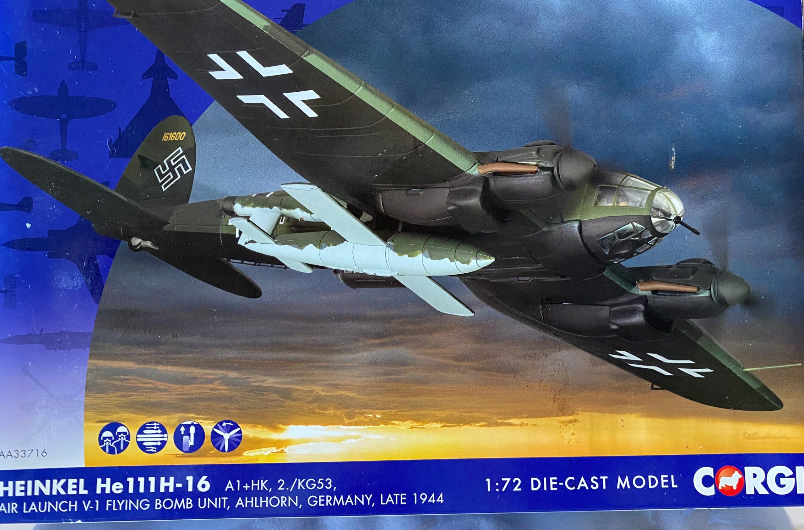 Corgi Heinkel He 111 H16 w Doodlebug 1:72 cg40 - Big Bill's