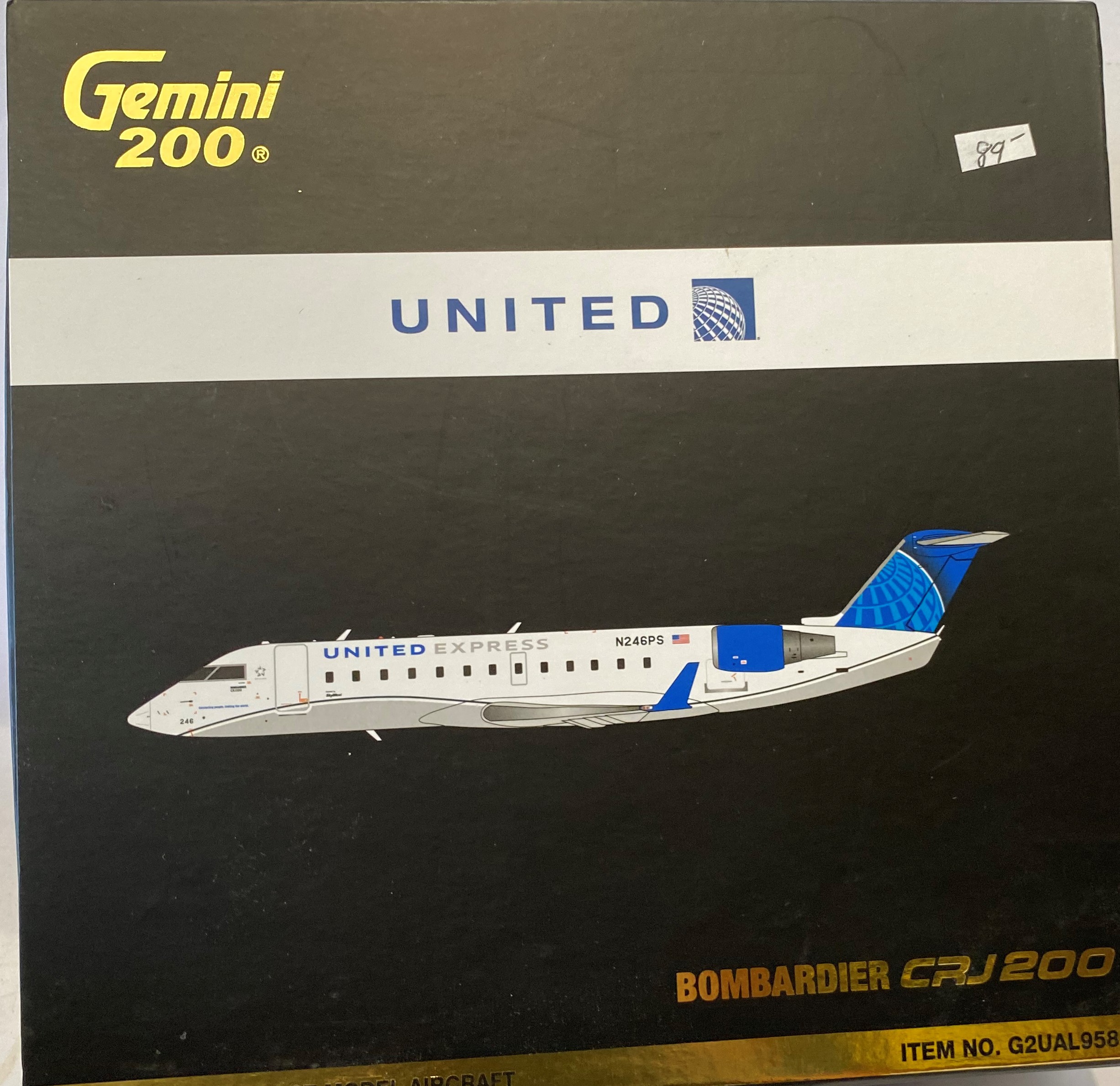 Gemini Bombardier CRJ 200 (United Express) 1:200 - Big Bill's Die Cast