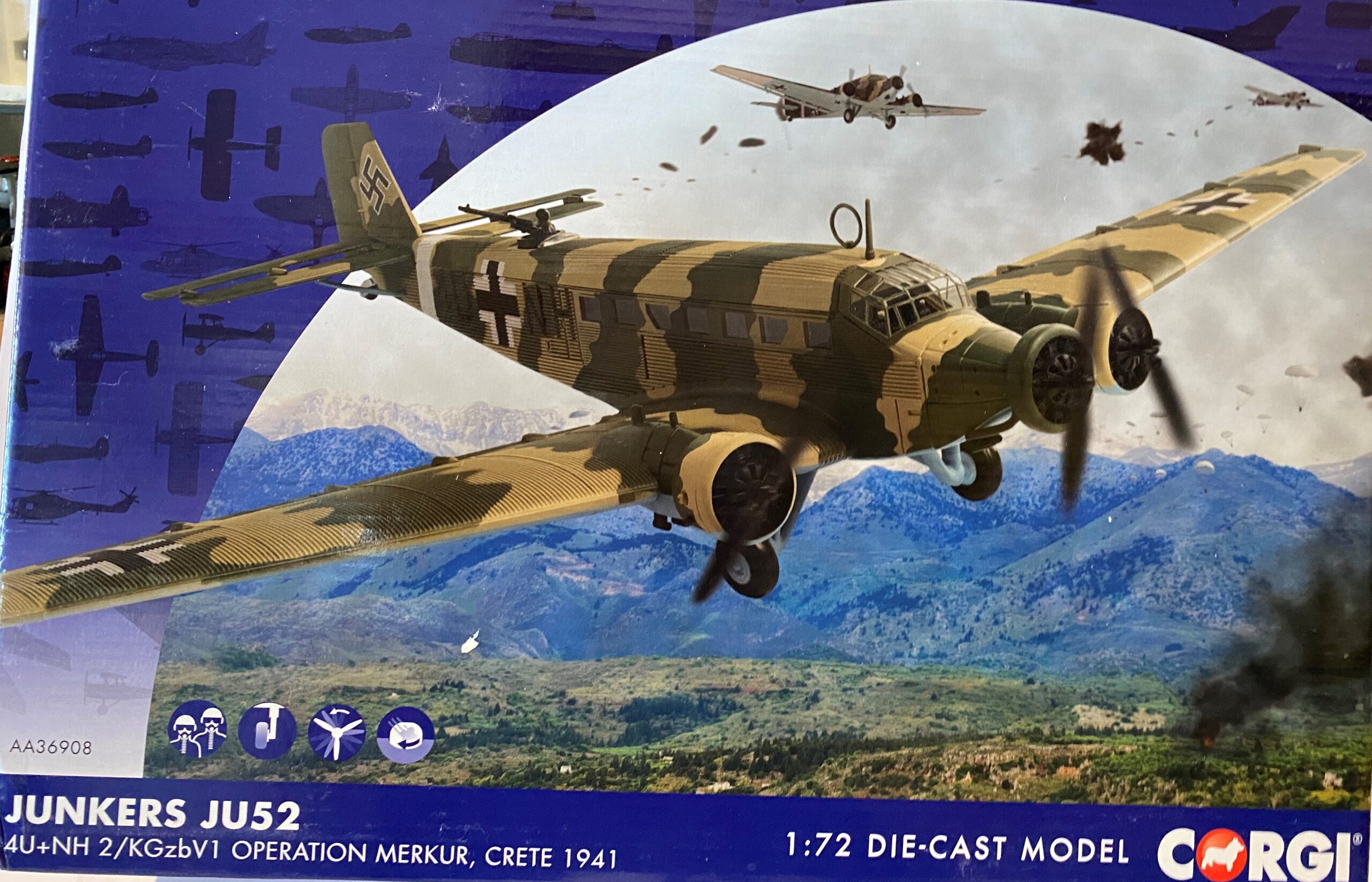 Corgi Junkers JU 52 1:72 - Big Bill's Die Cast