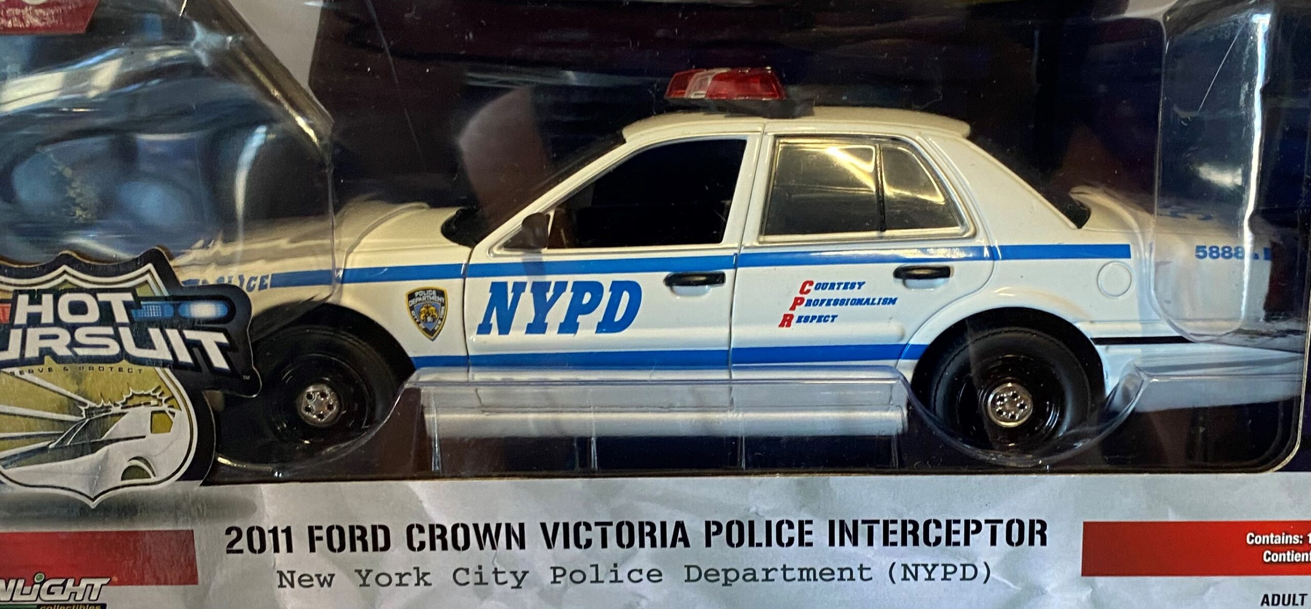 Greenlight '11 Ford Crown Victoria NYPD 1:24 - Big Bill's Die Cast