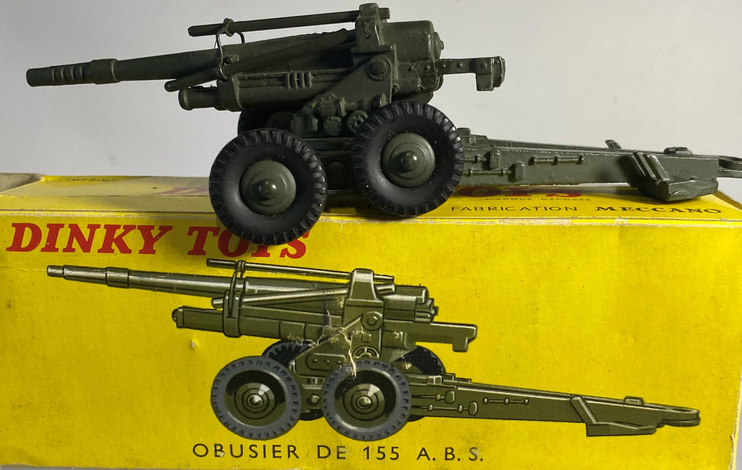 Dinky Toys boîte repro 819 obusier de 155 ABS