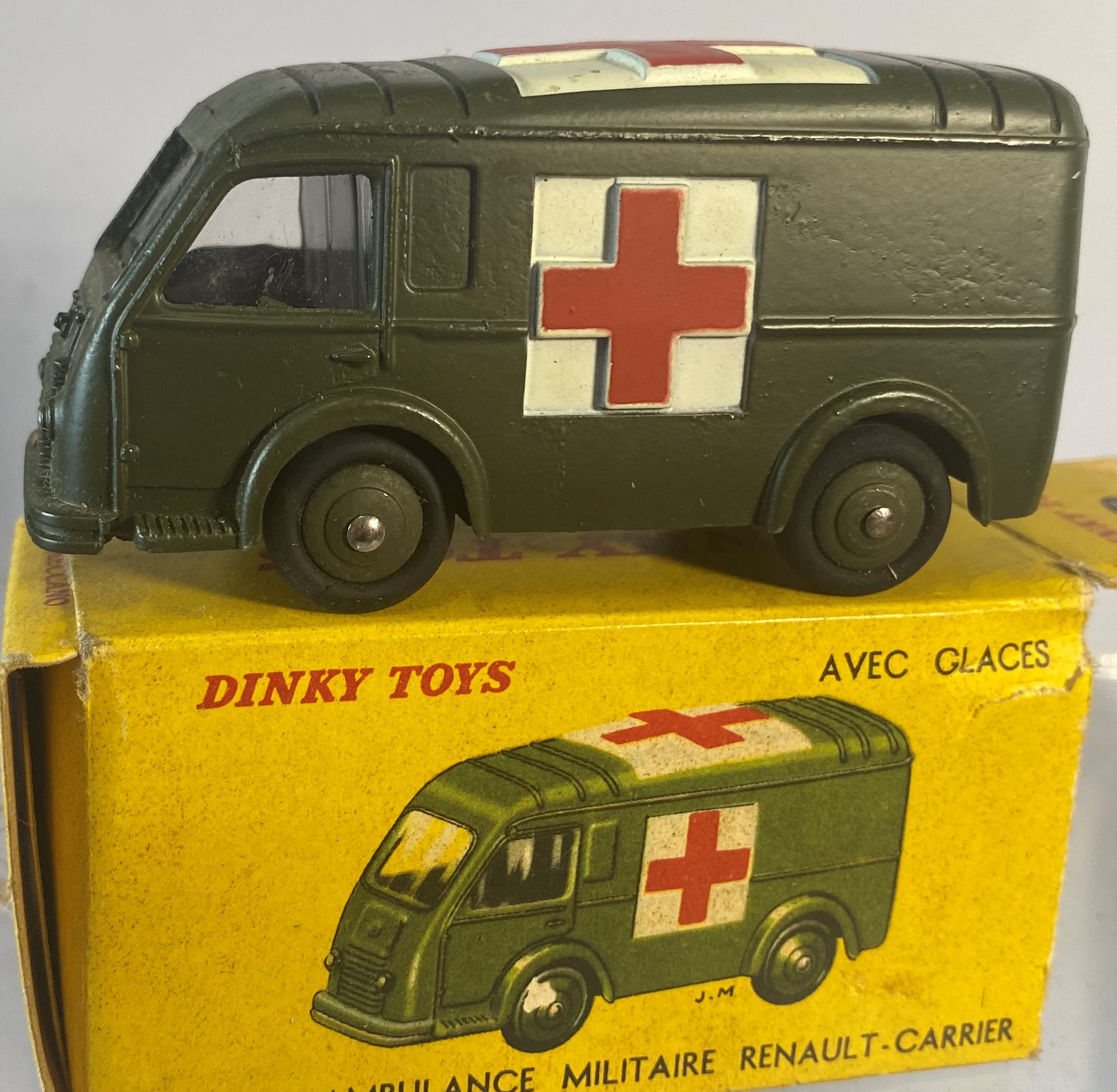 DINKY 807 820 80F Renault Goelette Ambulance Military Truck Mib Very