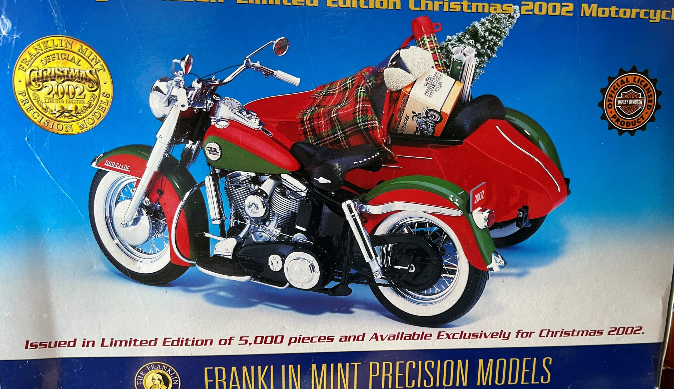 Franklin Mint Christmas Trike Very Limited One a Year 2002 Inclds