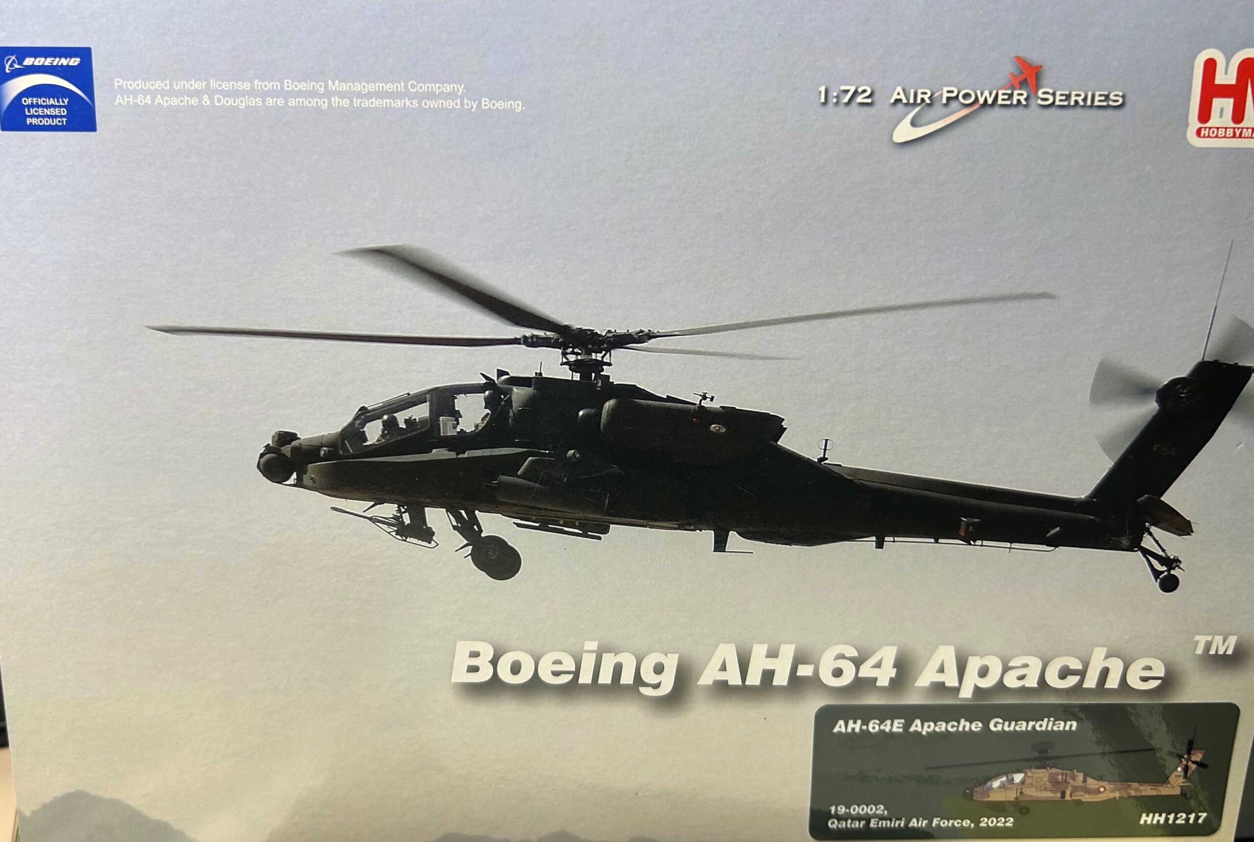 Hobby Master AH-64E Apache HH1217 1:72 - Big Bill's Die Cast